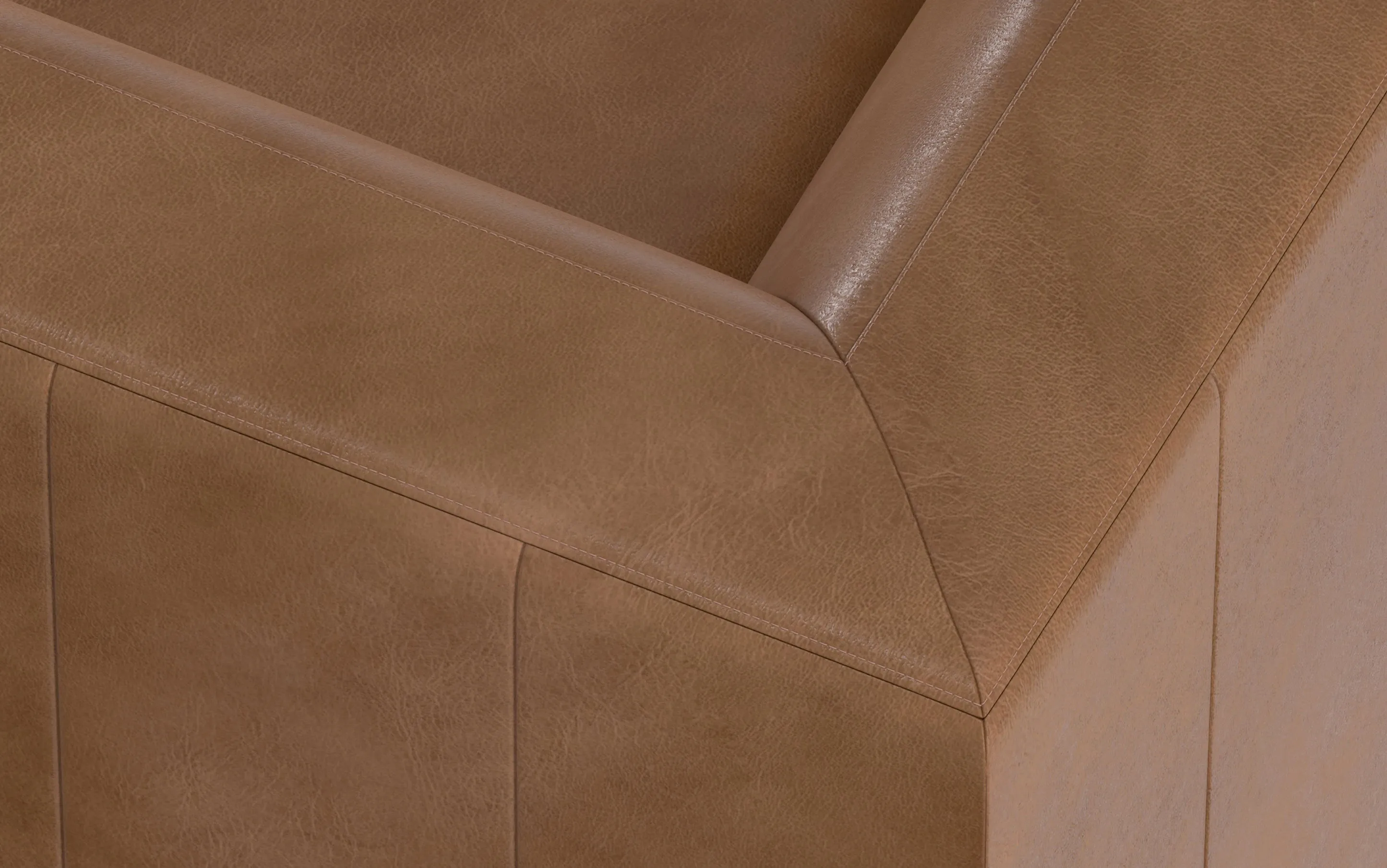 Rex Corner Module in Genuine Leather