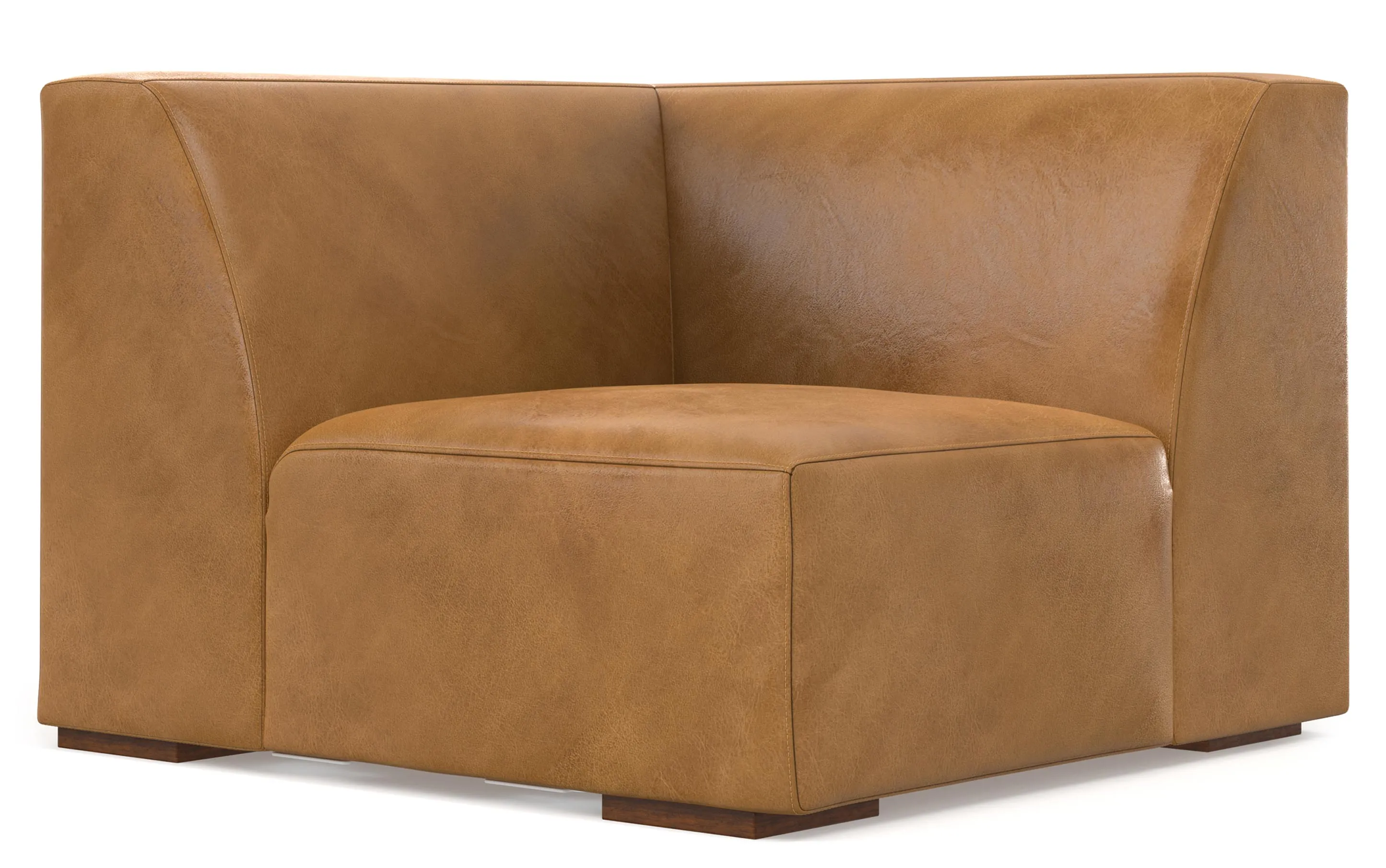 Rex Corner Module in Genuine Leather