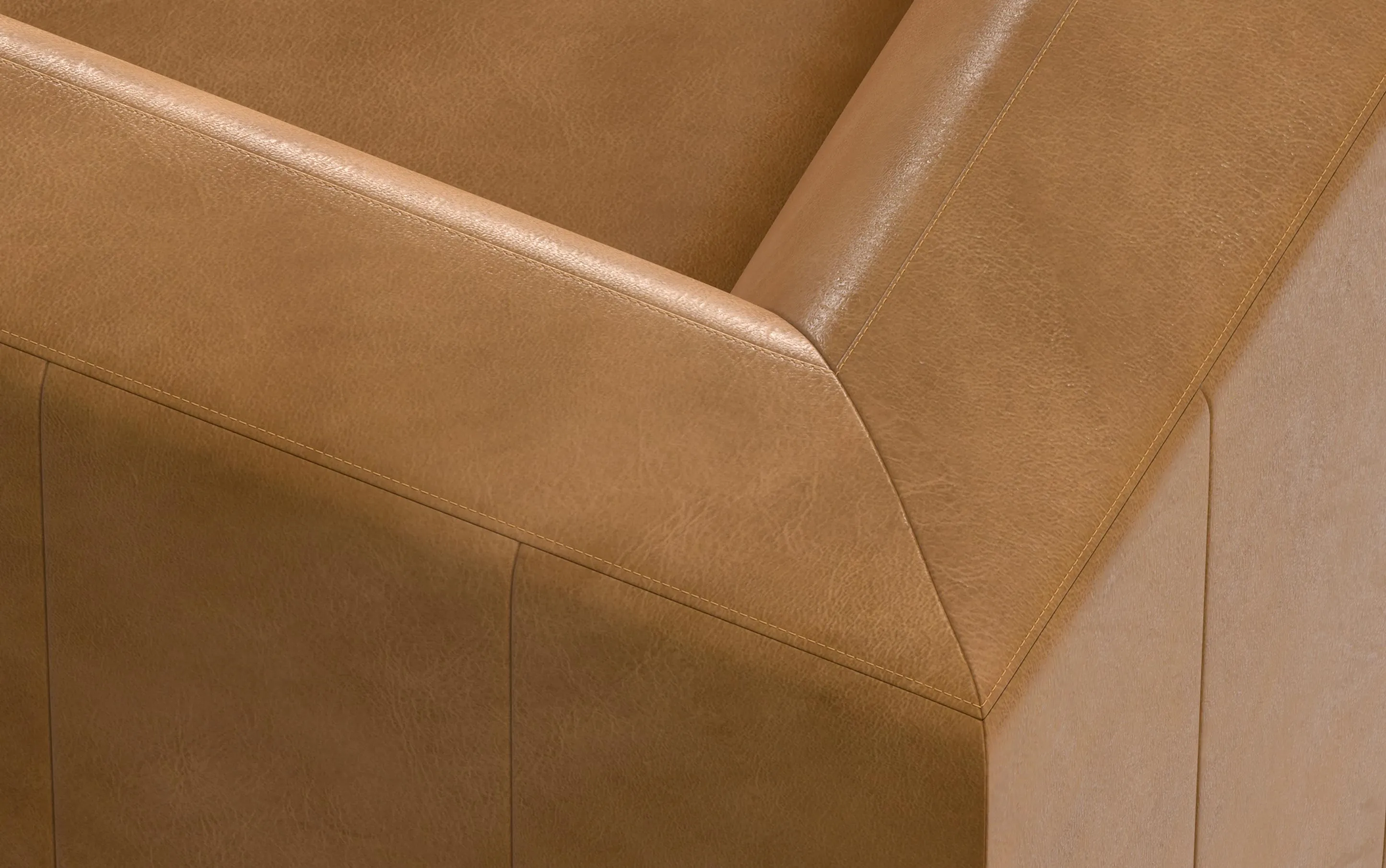 Rex Corner Module in Genuine Leather