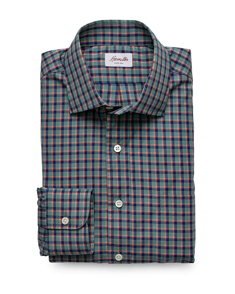 Roark Check (Sage/Coral)