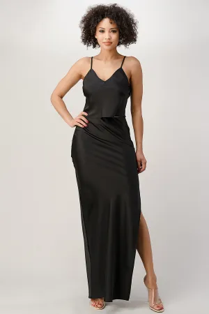 Romantic Two Piece Satin Set