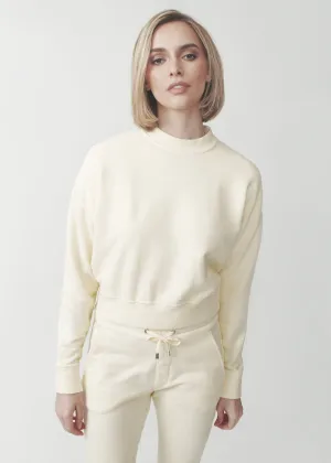 ROSA CROPPED CREWNECK SWEATSHIRT
