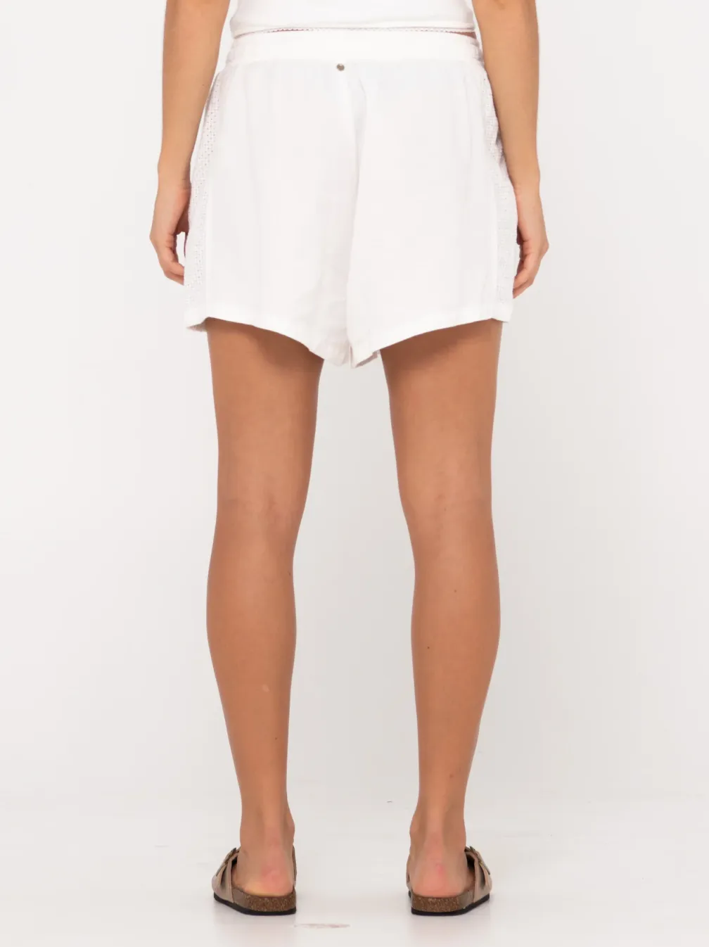 RUSTY Palm Springs Capri Panelled Beach Short - Snow