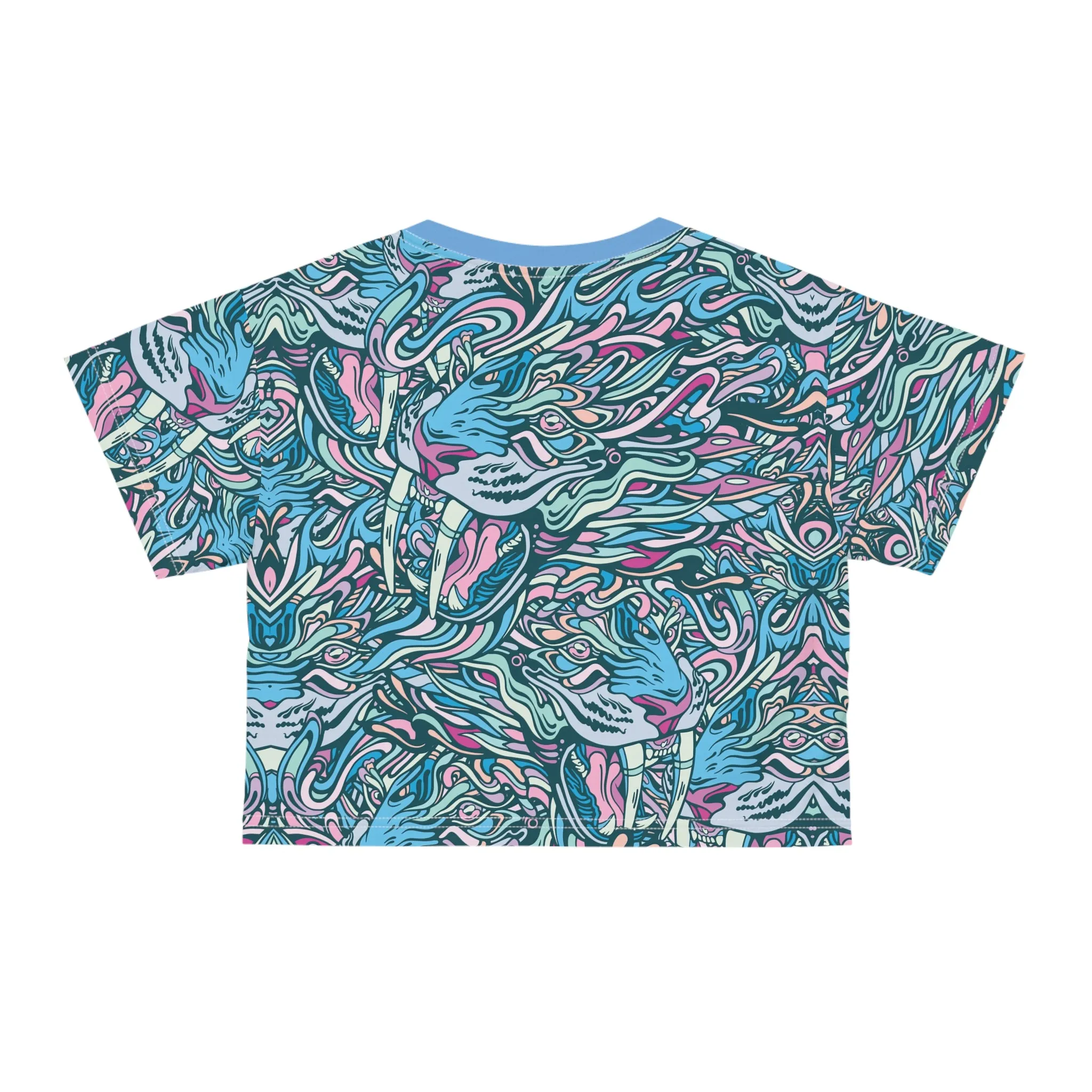 Saber Savagery Women's Sublimation Crop T-Shirt