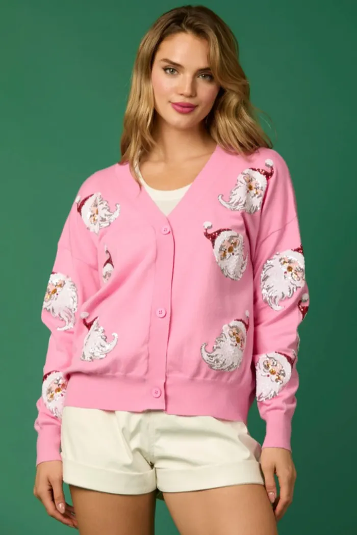 Santa All Over Cardigan
