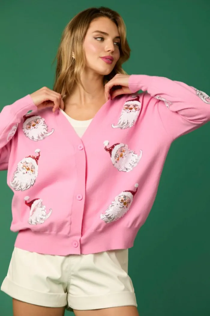 Santa All Over Cardigan