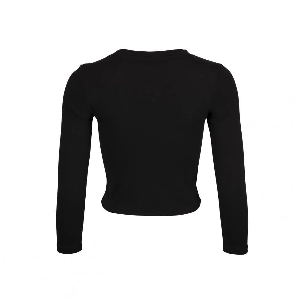 Santa Cruz Womens L/S T-Shirt Classic Dot Front L/S T-Shirt - Black