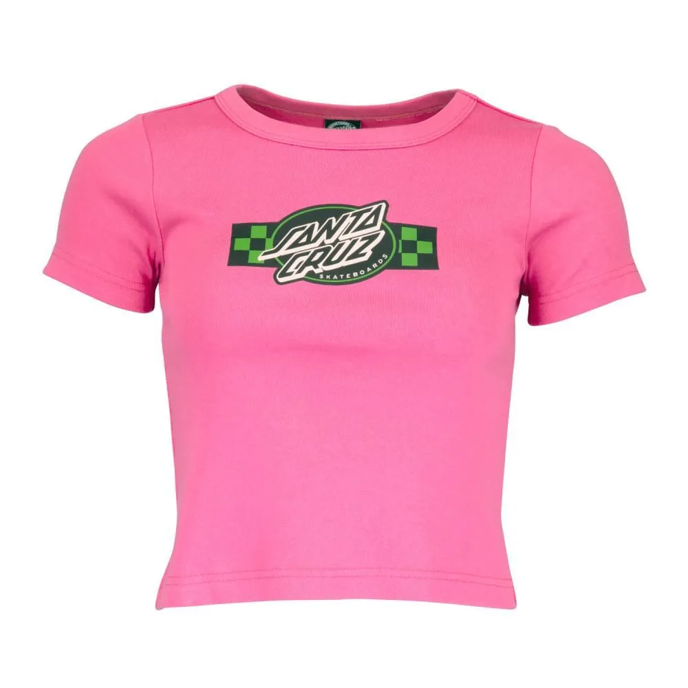 Santa Cruz Womens T-Shirt Contest Oval T-Shirt - Pink Guava