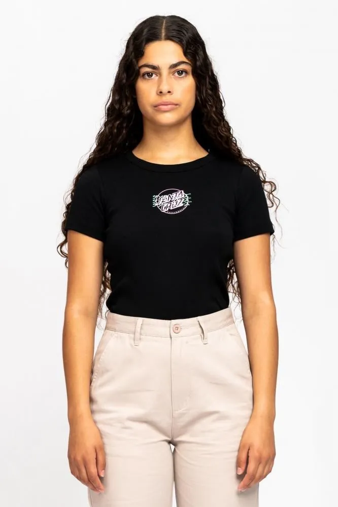 Santa Cruz Womens T-Shirt Crime Hand T-Shirt - Black