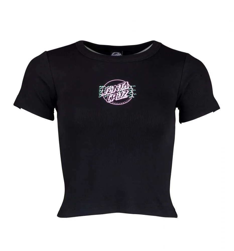 Santa Cruz Womens T-Shirt Crime Hand T-Shirt - Black