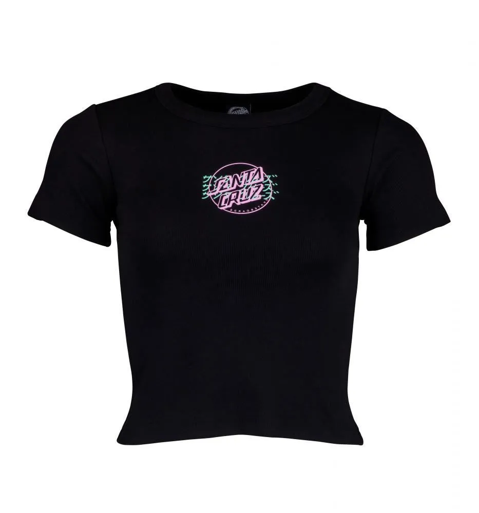 Santa Cruz Womens T-Shirt Crime Hand T-Shirt - Black