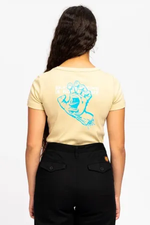Santa Cruz Womens T-Shirt Crime Hand T-Shirt - Iced Coffee