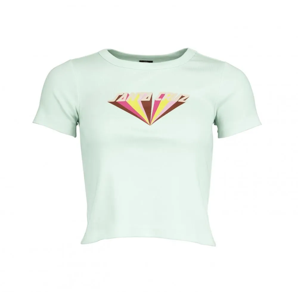 Santa Cruz Womens T-Shirt Delta Strip T-Shirt - Pure Blue