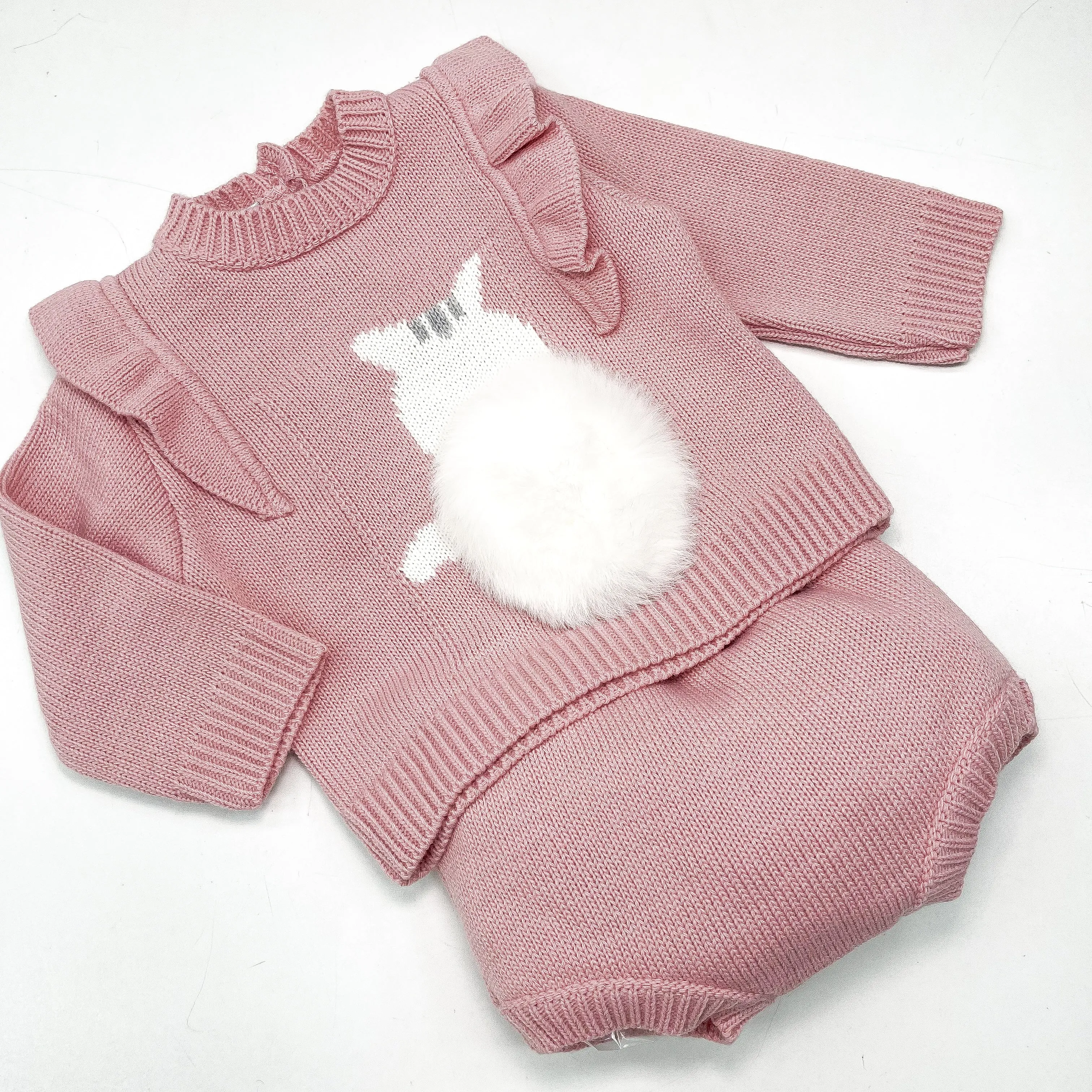 Sardon Dusky Pink 2 Piece Top And Shorts Set 024MA270