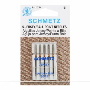 SCHMETZ 1714 Ballpoint Needles - 12/80 - 5 Pieces