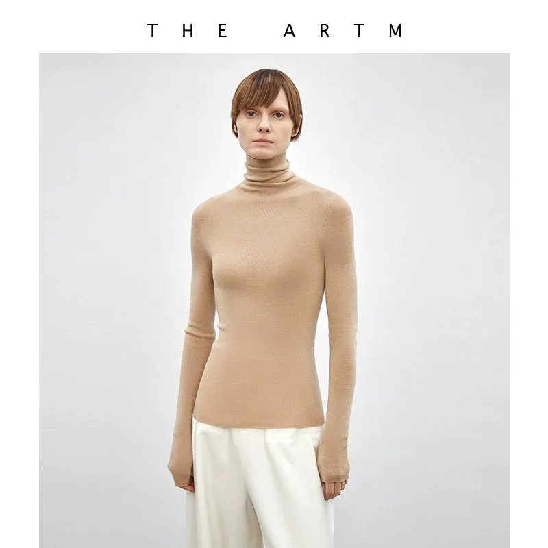 Seamless Turtleneck Sweater
