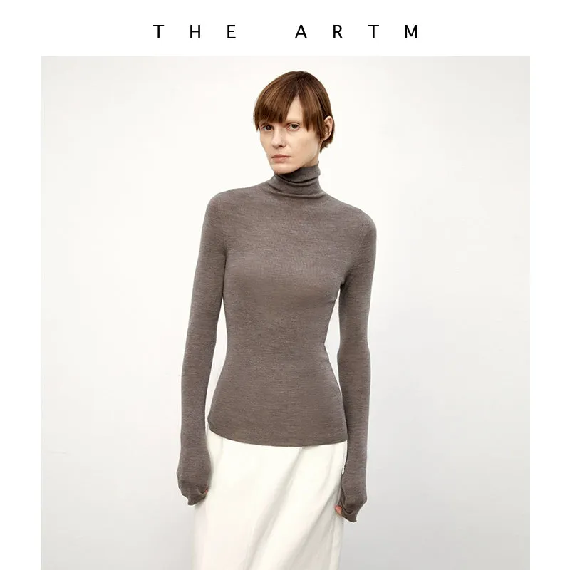 Seamless Turtleneck Sweater