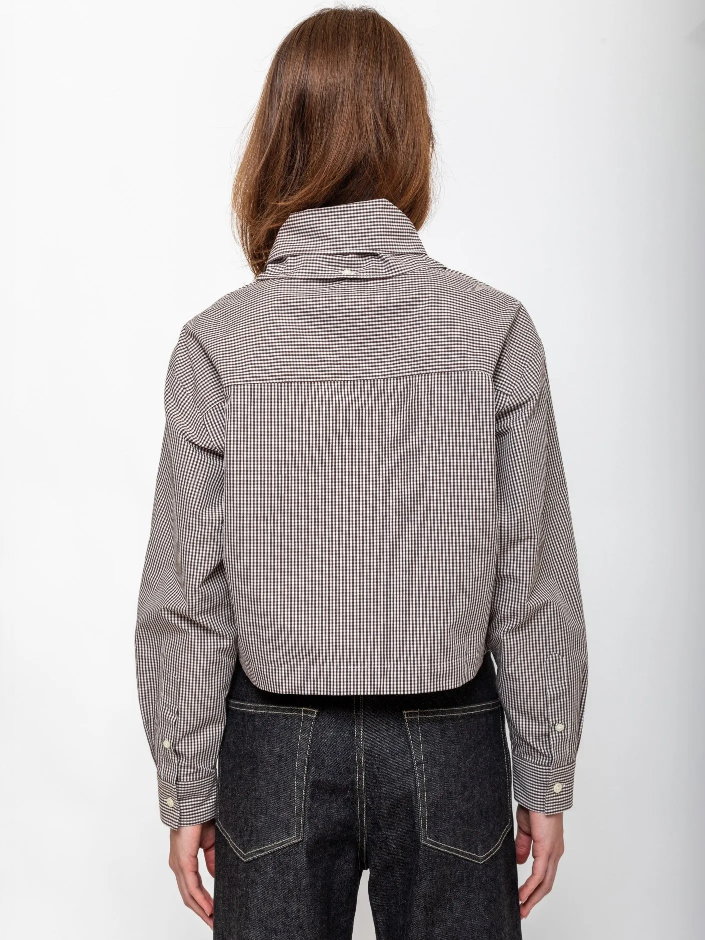 Shirt with Detachable Tie Scarf