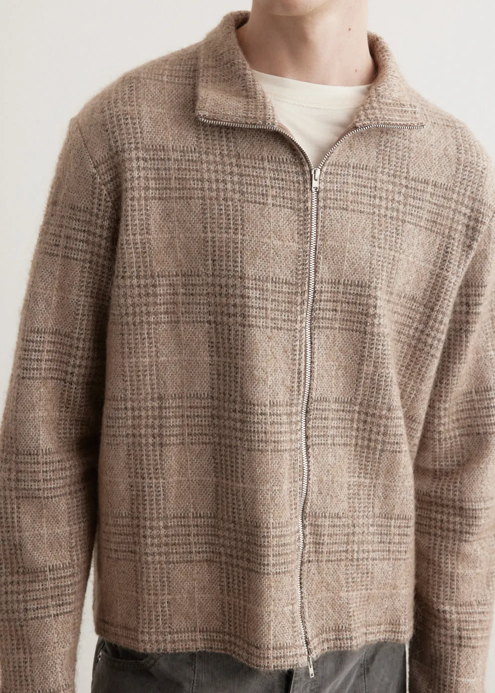 Shrunken Full Zip Polo