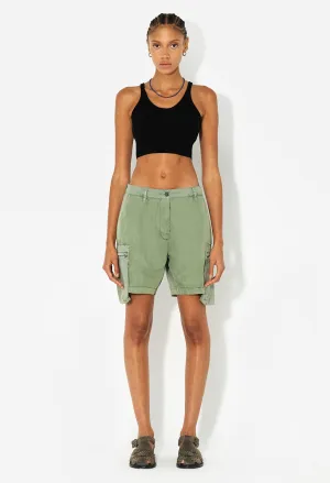 Silk Cotton Rib Tank / Black