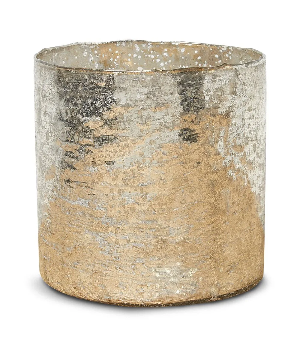 Silver Glass Candleholder/Vase