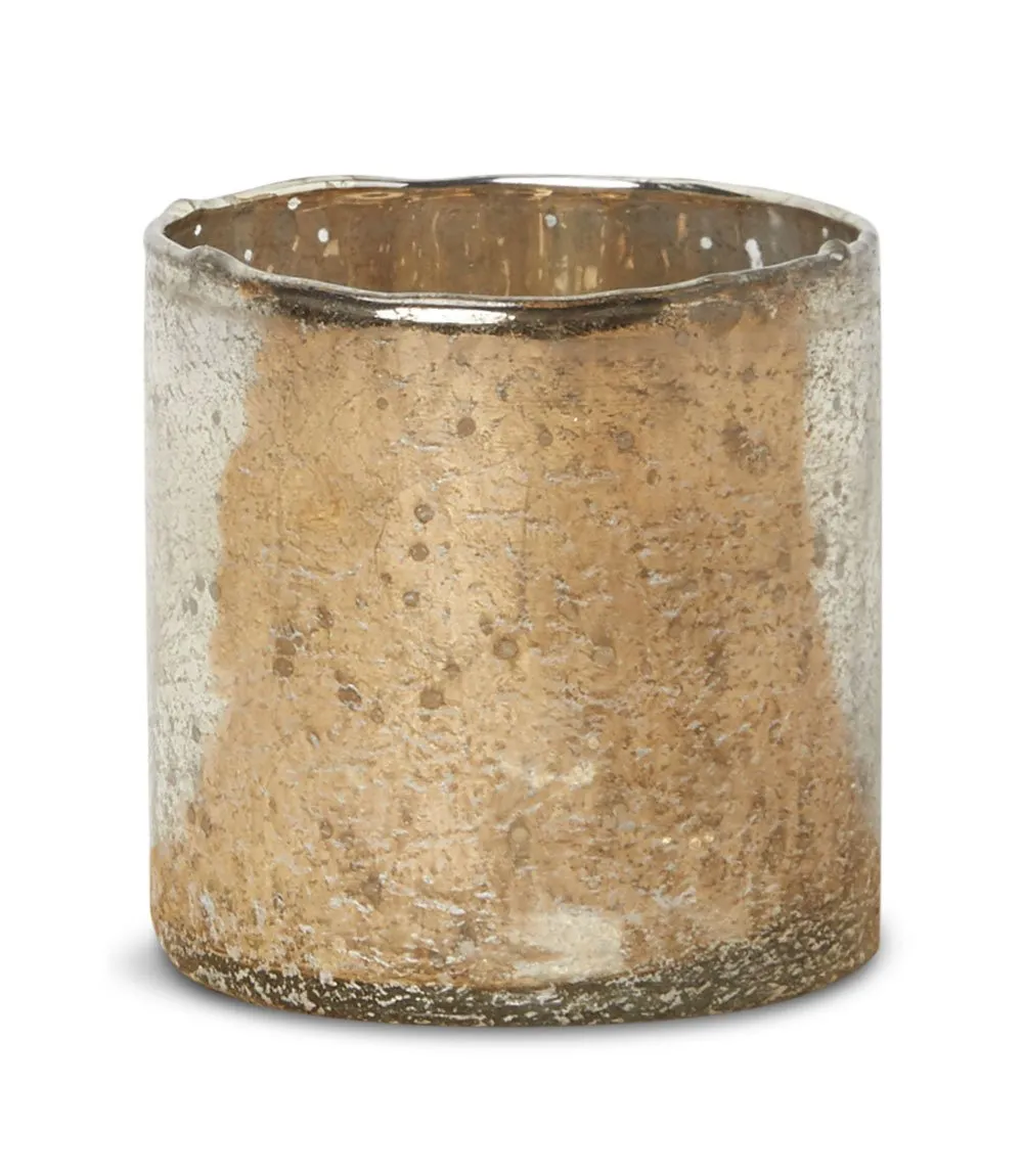 Silver Glass Candleholder/Vase