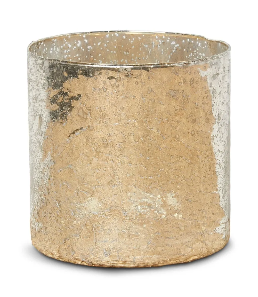 Silver Glass Candleholder/Vase