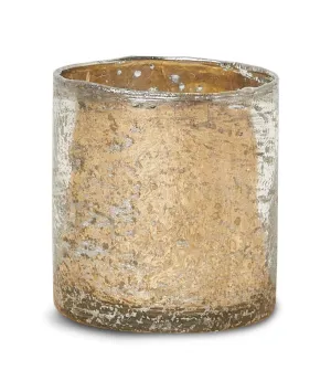Silver Glass Candleholder/Vase