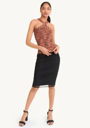 Sleeveless Crossover Sweater Tank Top