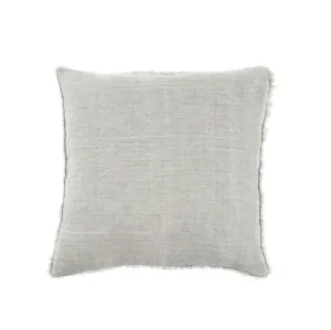 Soft Grey Lina Linen Pillow