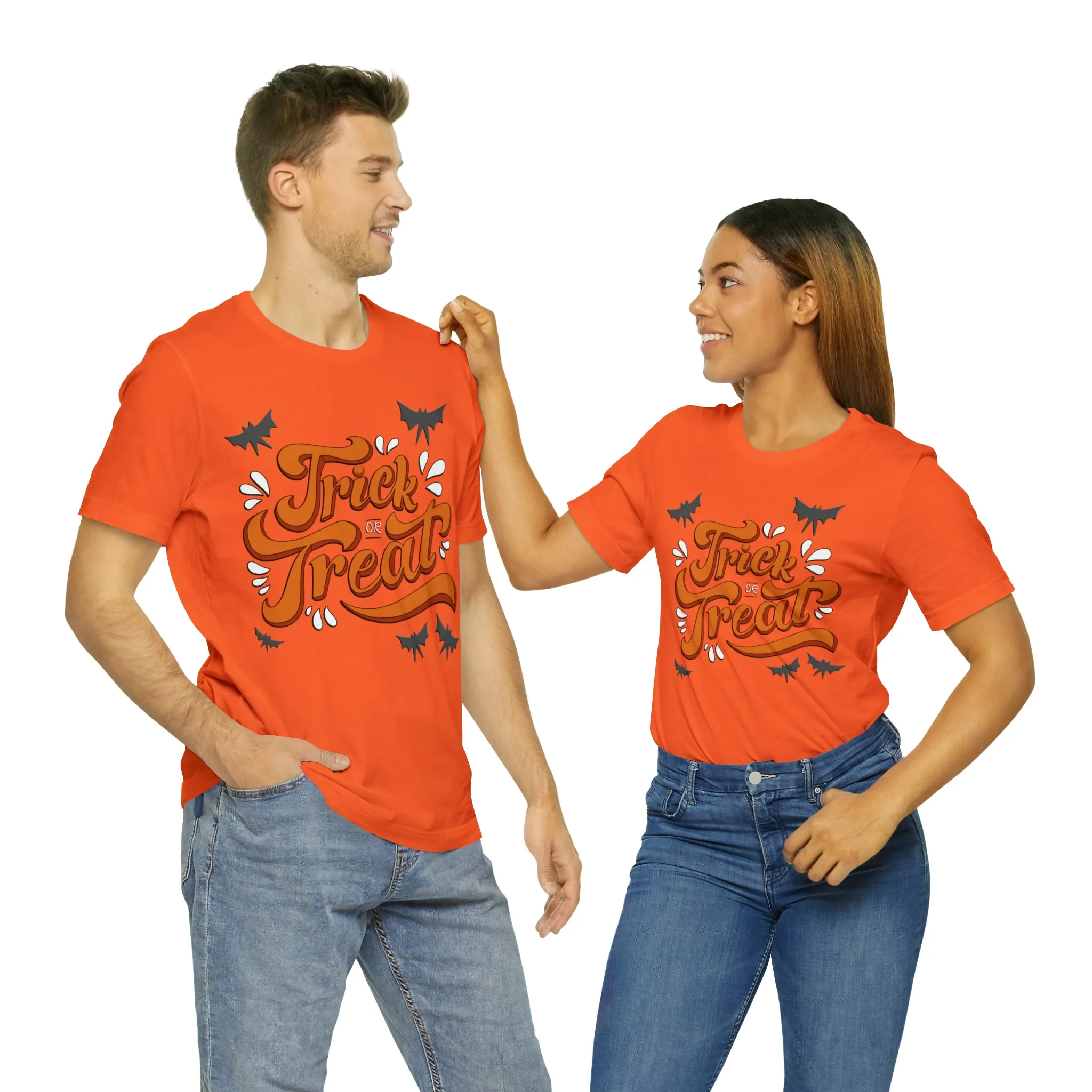 Spooktacular 'Trick or Treat' Halloween Graphic T-Shirt