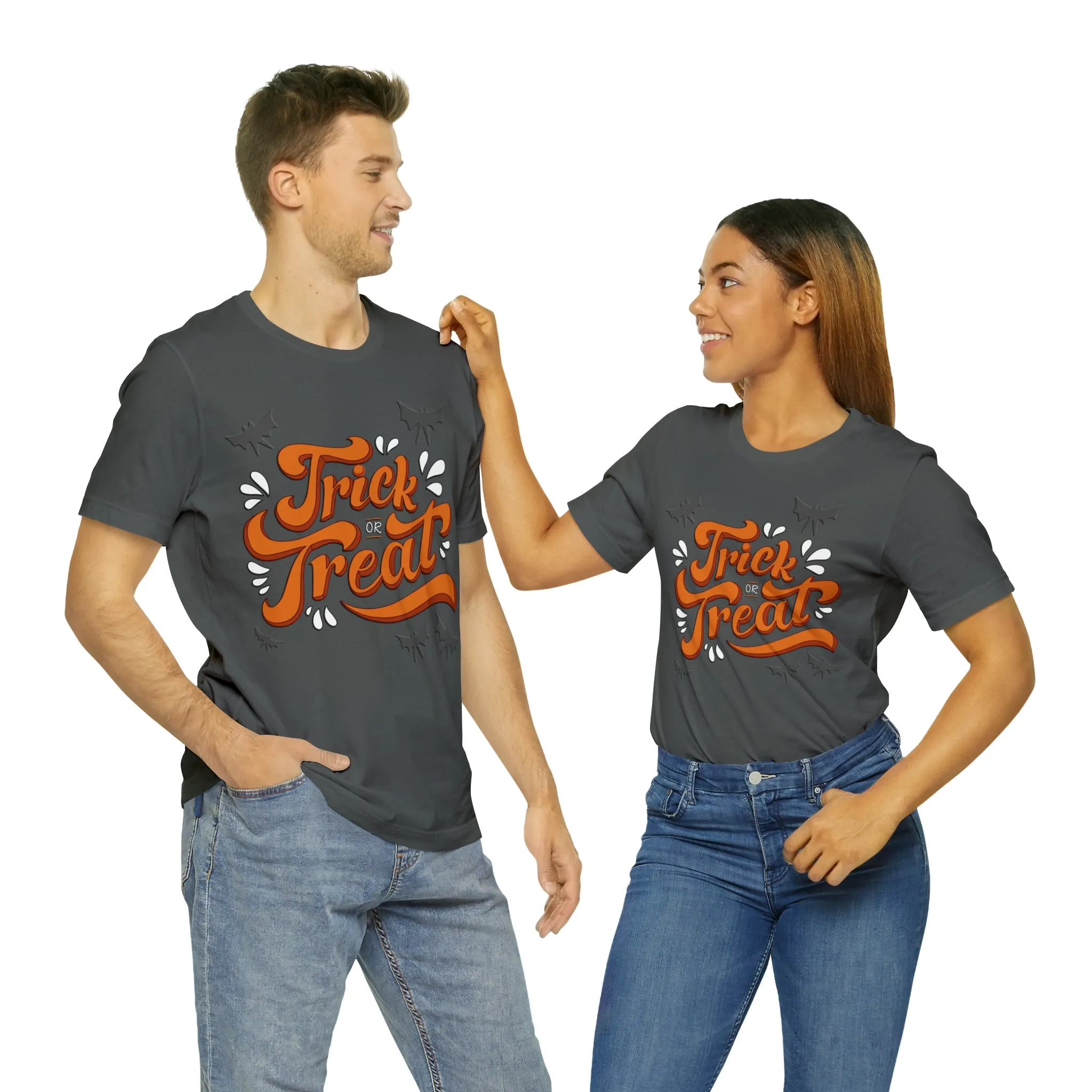 Spooktacular 'Trick or Treat' Halloween Graphic T-Shirt
