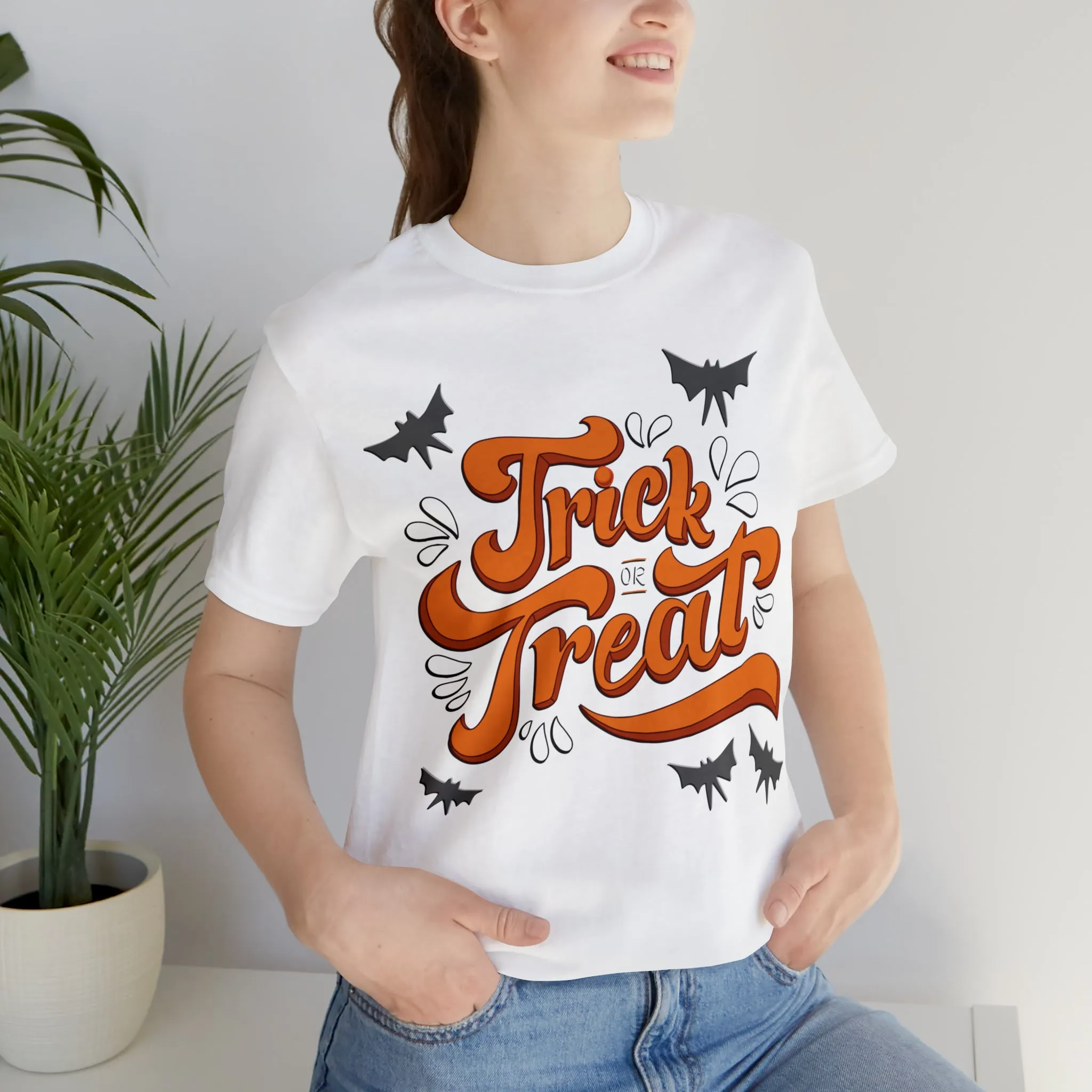 Spooktacular 'Trick or Treat' Halloween Graphic T-Shirt