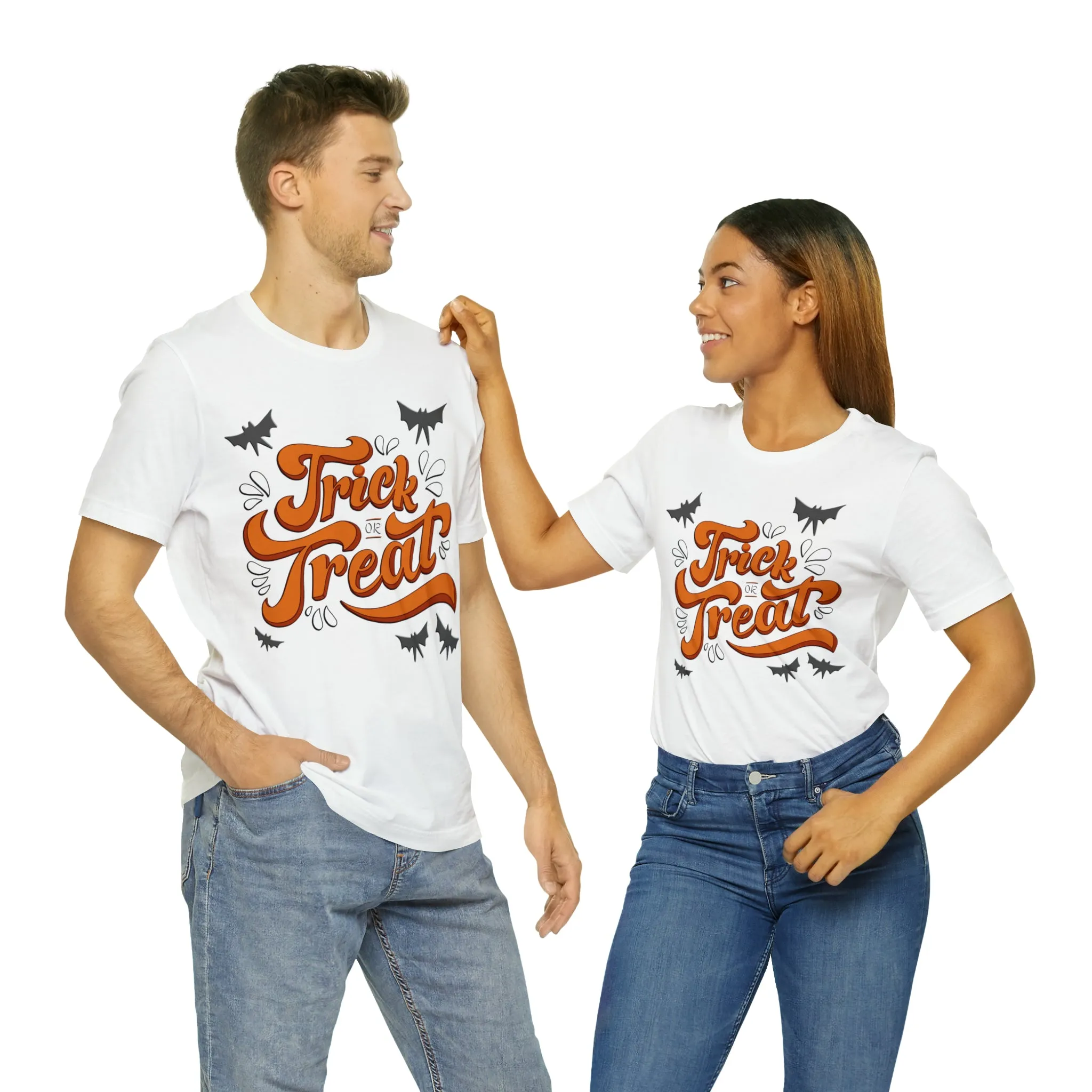 Spooktacular 'Trick or Treat' Halloween Graphic T-Shirt