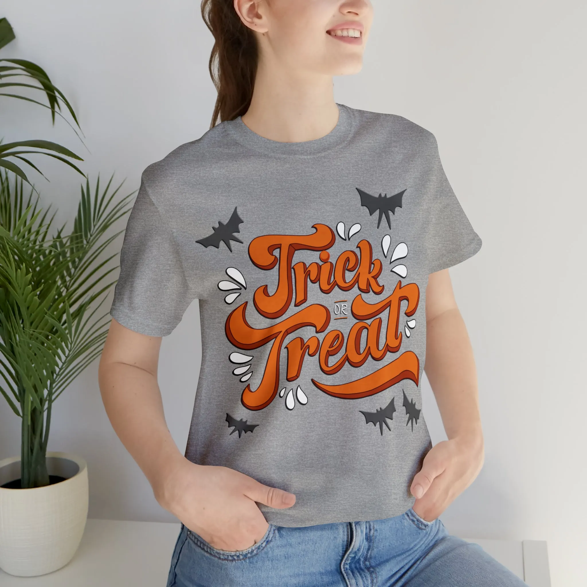 Spooktacular 'Trick or Treat' Halloween Graphic T-Shirt