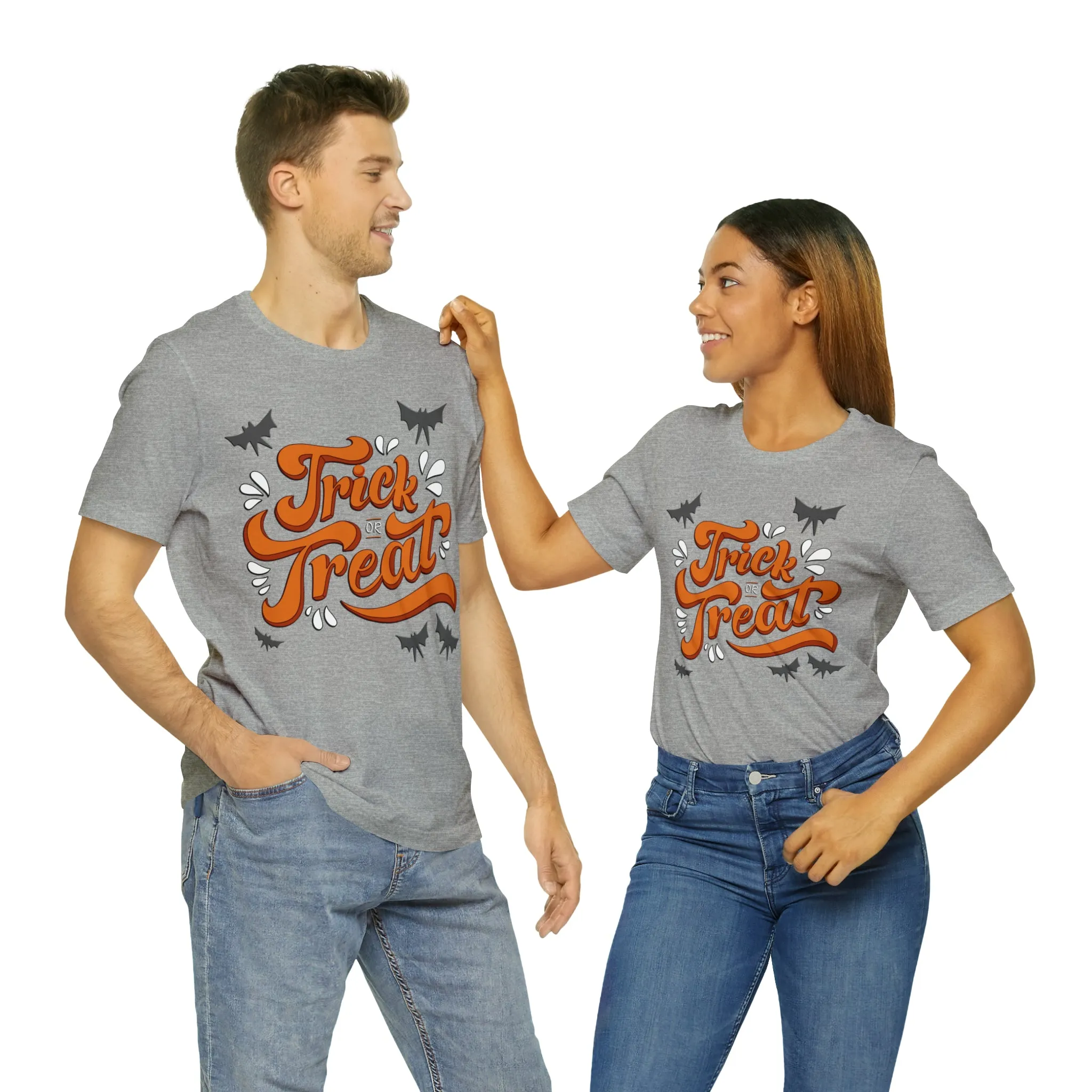 Spooktacular 'Trick or Treat' Halloween Graphic T-Shirt