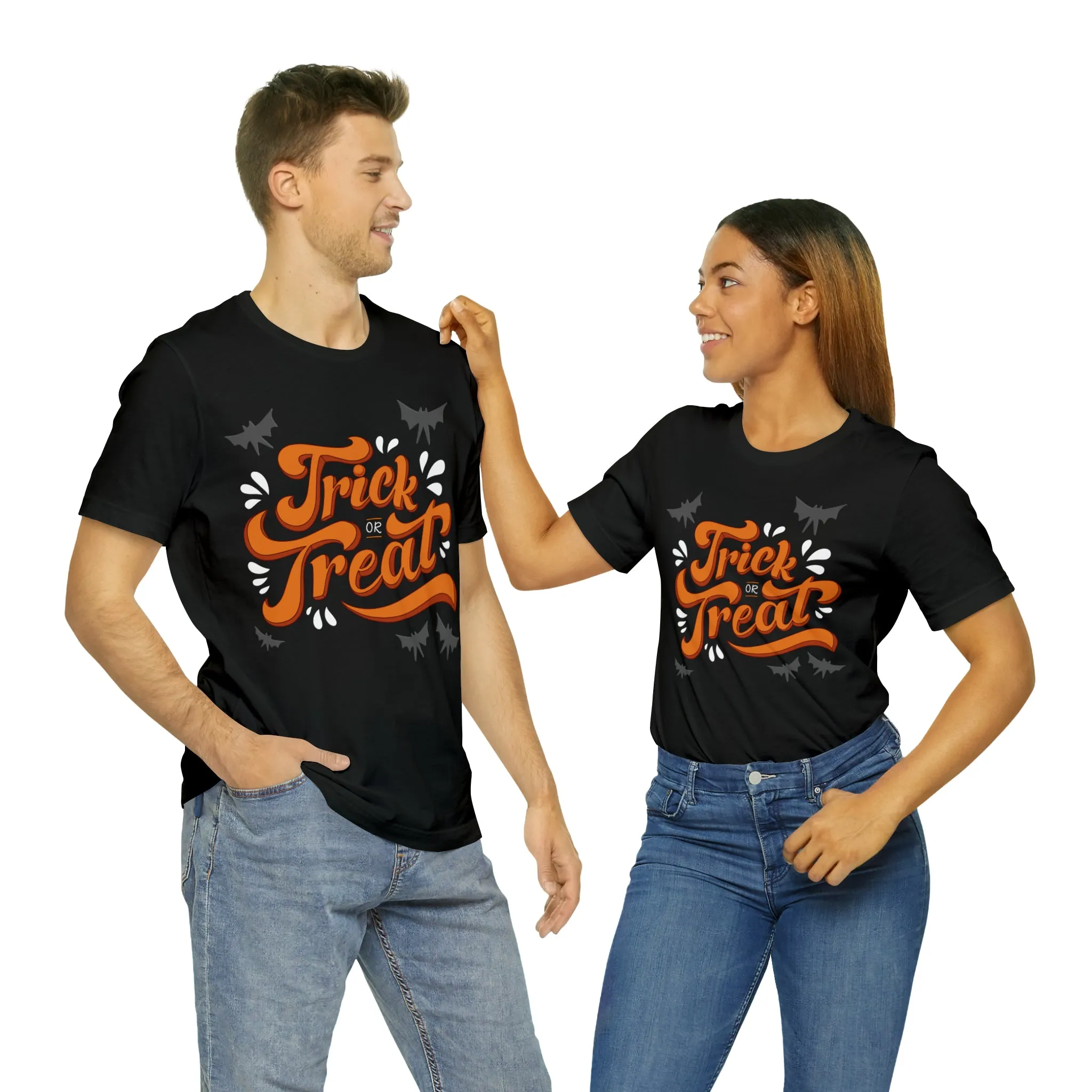Spooktacular 'Trick or Treat' Halloween Graphic T-Shirt