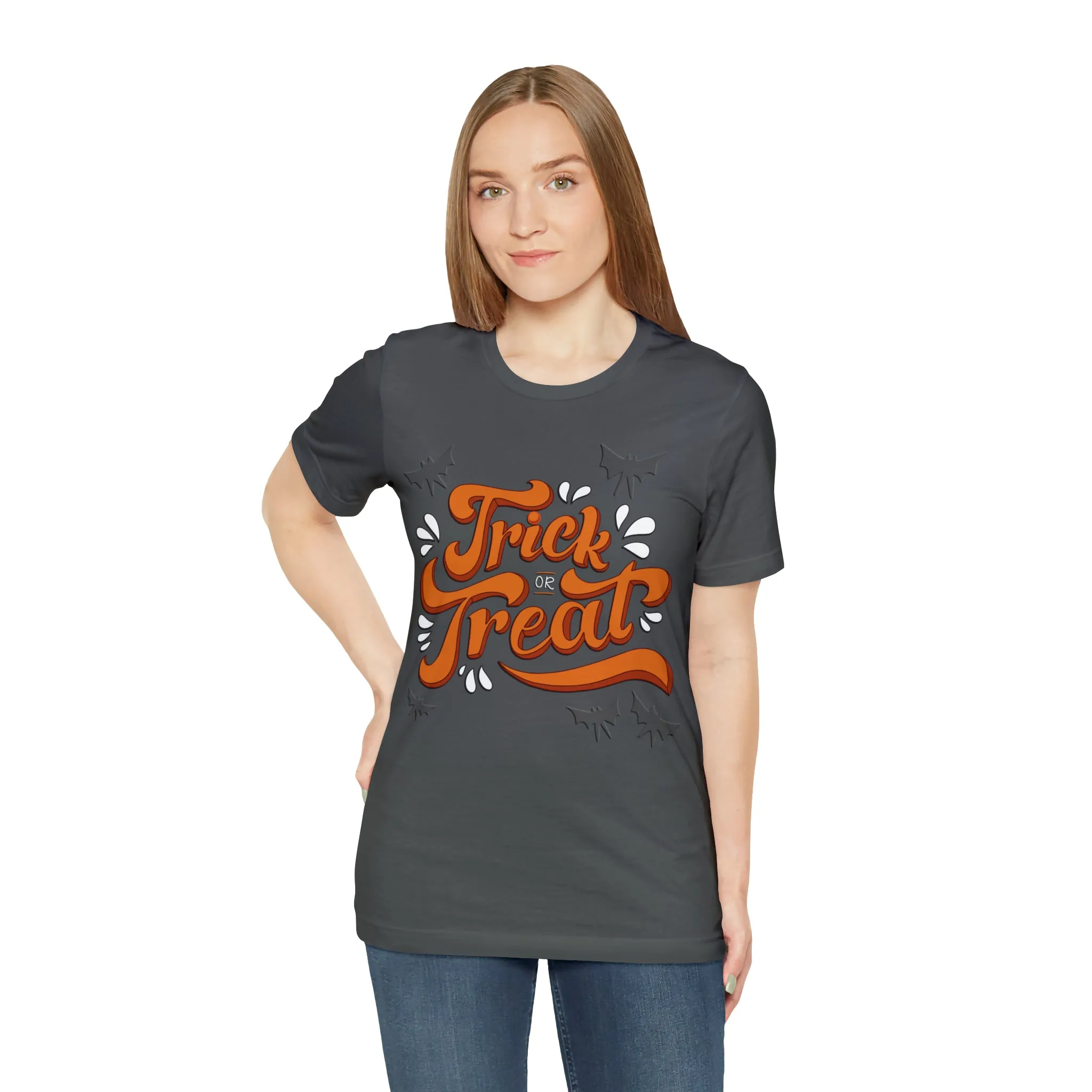 Spooktacular 'Trick or Treat' Halloween Graphic T-Shirt
