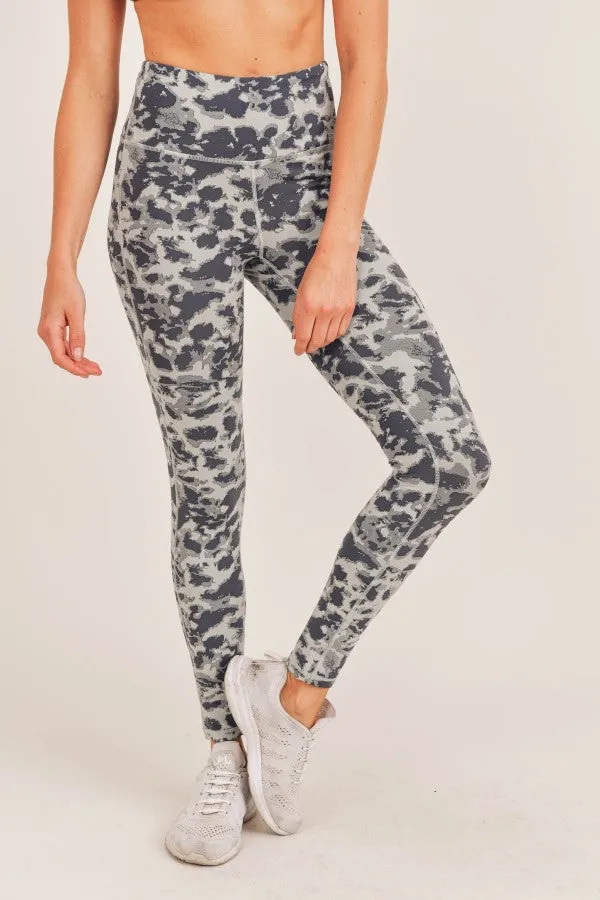Spotted Textured Highwaist Leggings