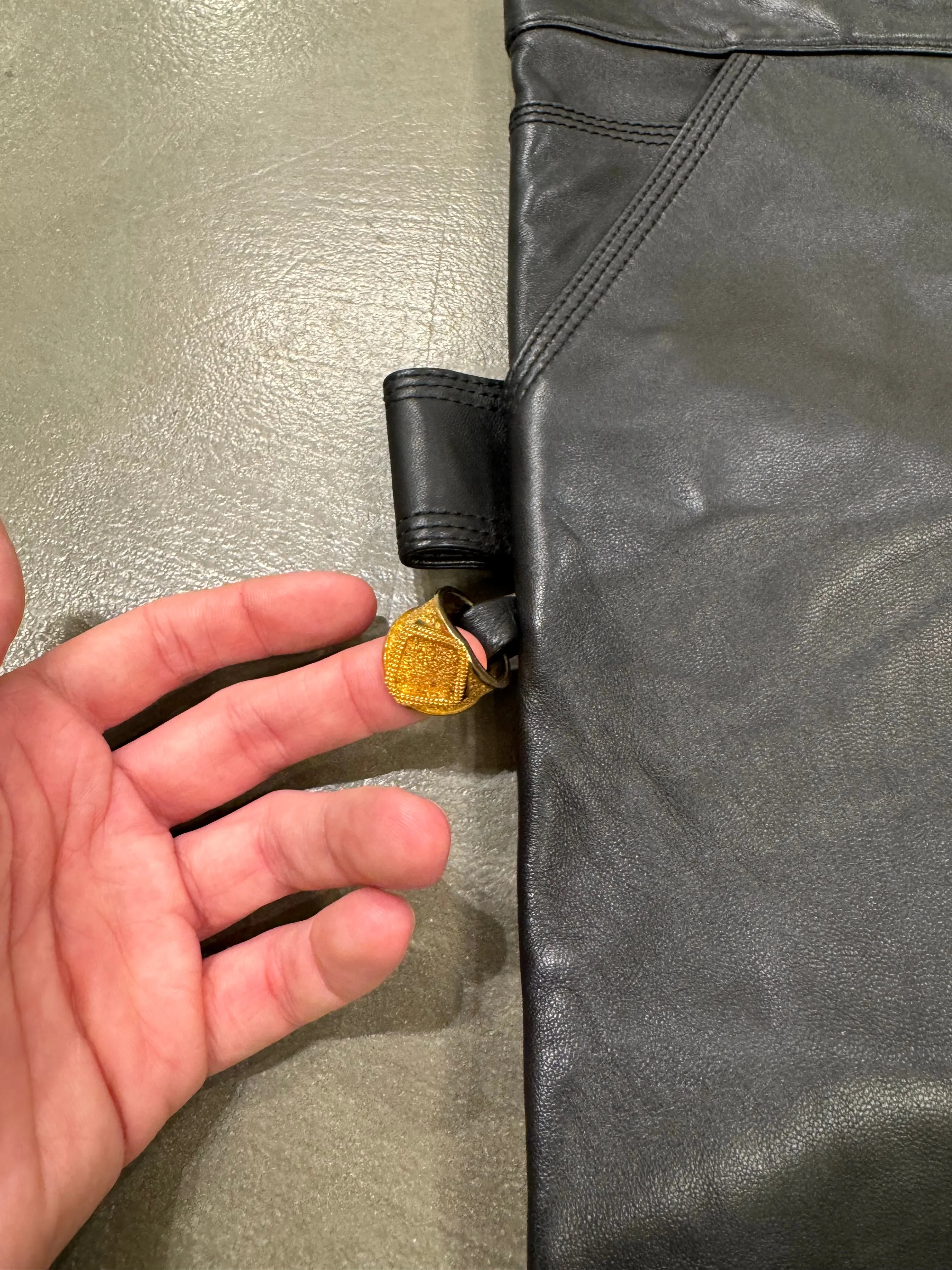 S/S 2020 Bottega Veneta leather carpenter shorts