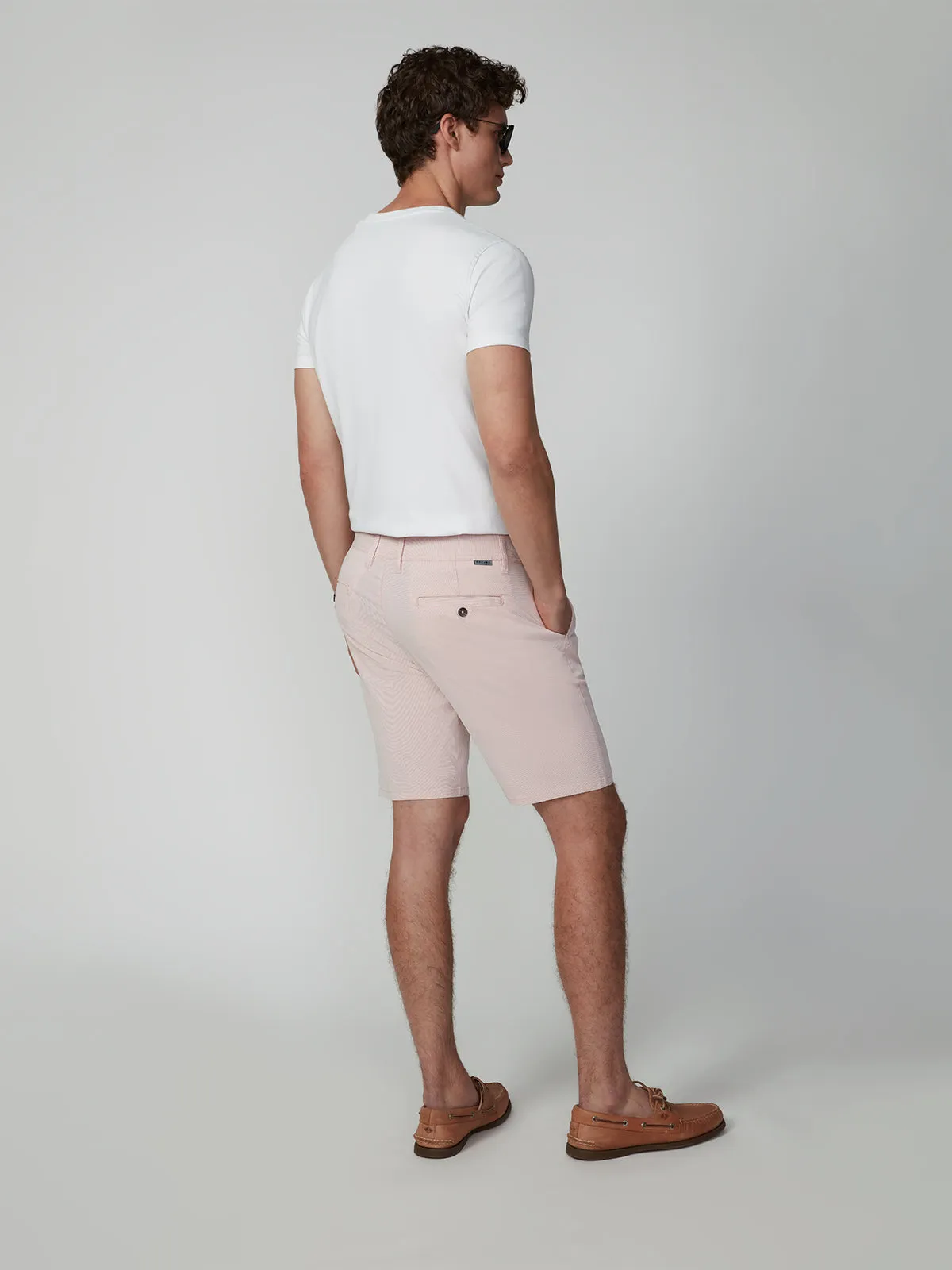 STRIPE BUNGEE CHINO SHORT