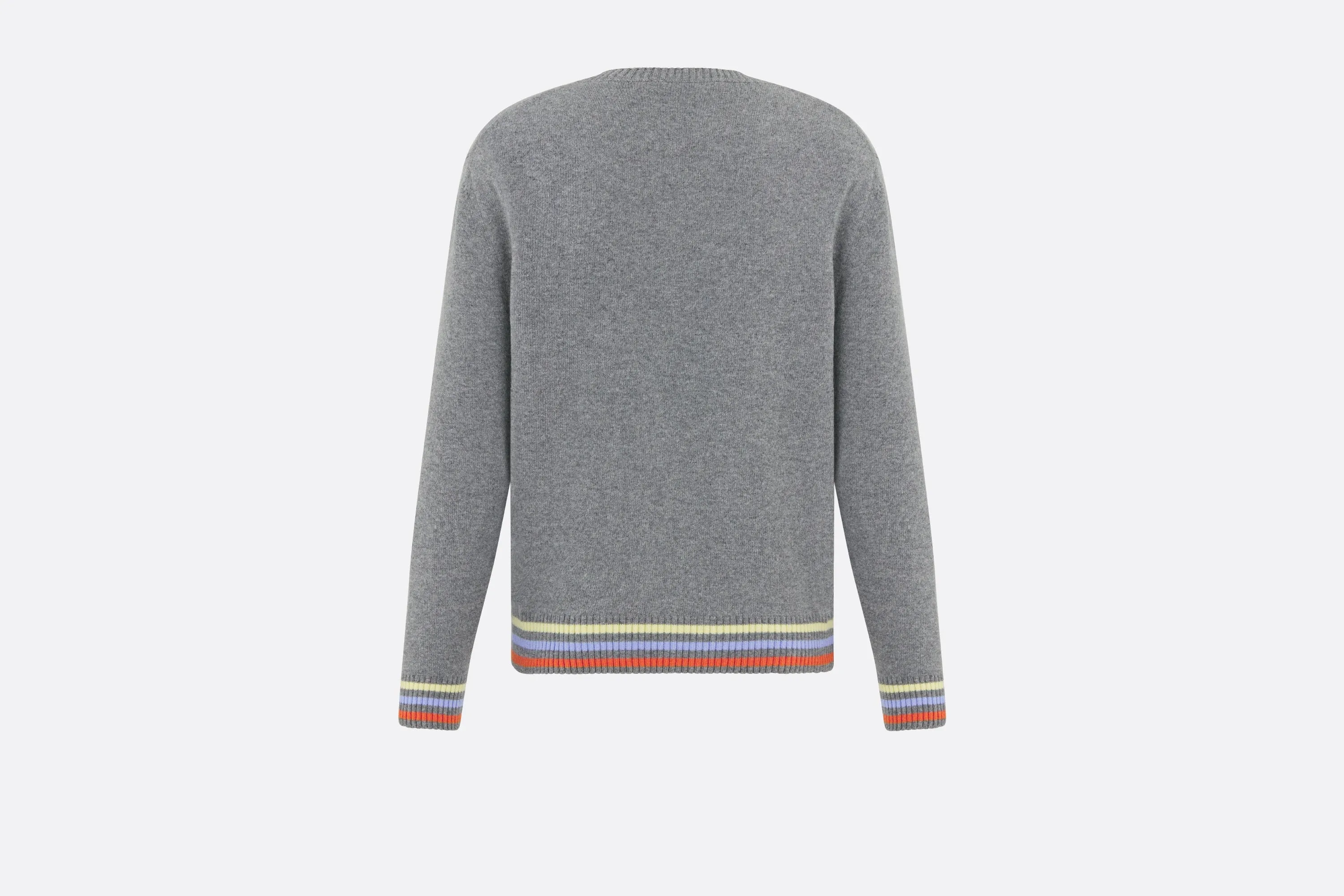 Sweater • Gray Wool and Cashmere Intarsia