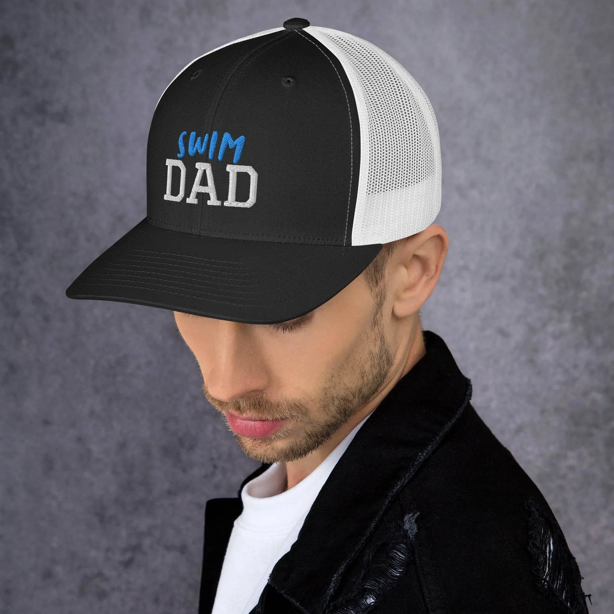 Swim Dad Retro Trucker Cap
