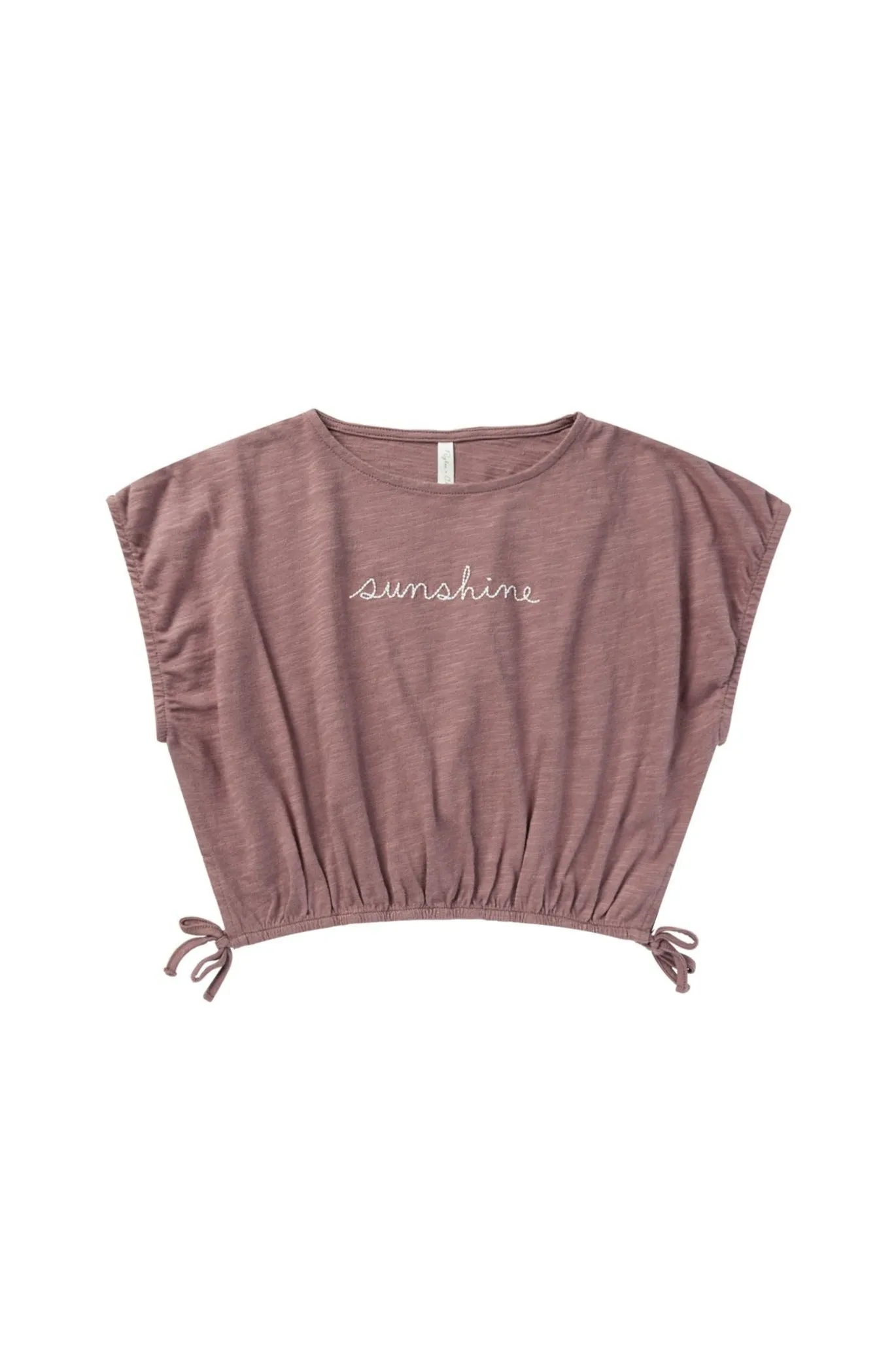 The Cropped Cinched Tee by Rylee   Cru - Sunshine - KIDS
