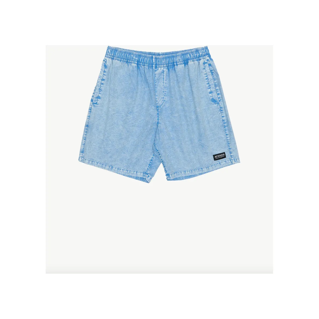 The Dopamine Organic Swim Short 18" - Blue Acid Wash