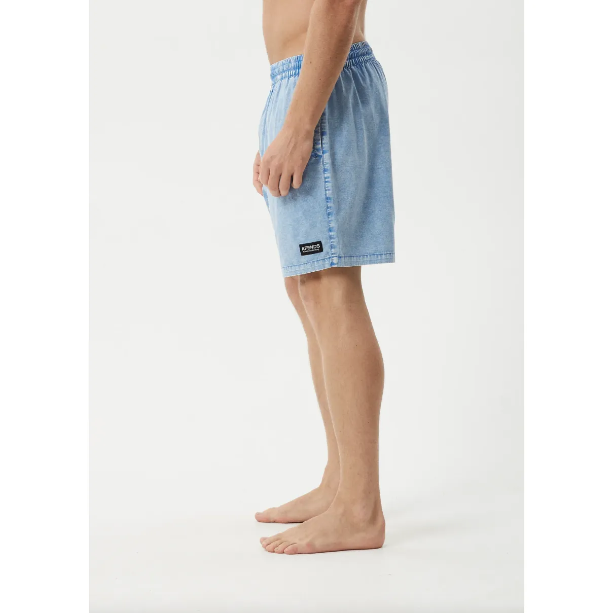 The Dopamine Organic Swim Short 18" - Blue Acid Wash