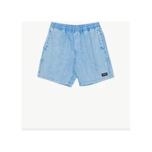The Dopamine Organic Swim Short 18" - Blue Acid Wash