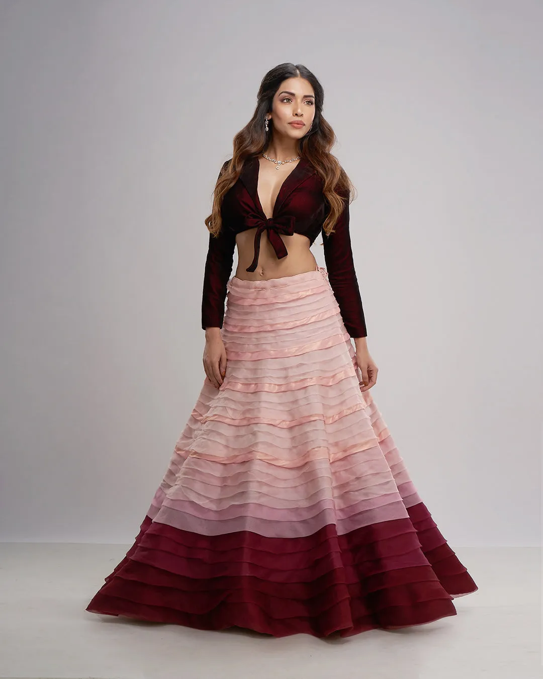 The Textured Ombre Lehenga