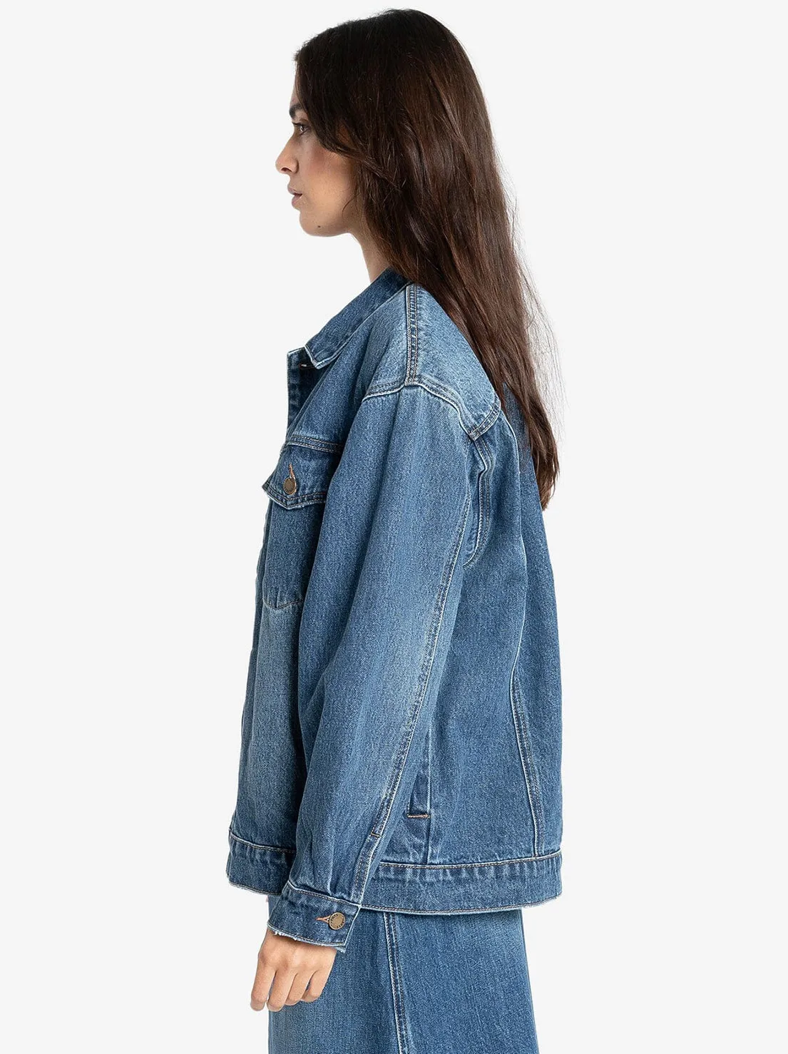 Thrills - Morgan Denim Jacket - Roadhouse Blue