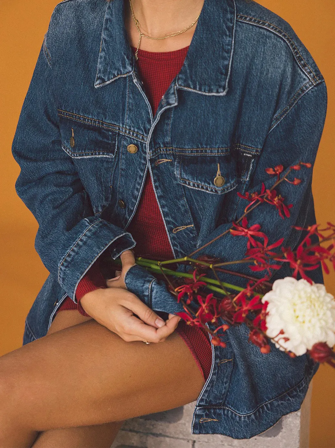 Thrills - Morgan Denim Jacket - Roadhouse Blue